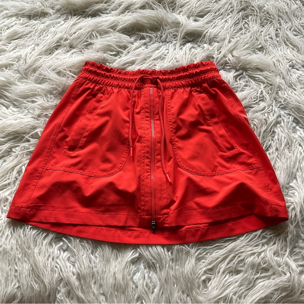 Athleta Flame Orange Expedition Skort - Picture 2 of 6